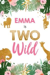 Capri Sun Label Safari Animals White Girl Two Wild 0016 design preview