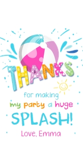 Favor Tags Pool Party Girl White 0169 design preview