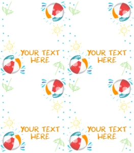 Food Labels Pool Party Boy White 0169 design preview