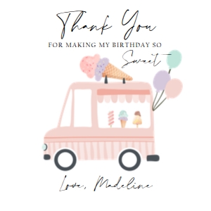 Tag Ice Cream Truck Simple Pink 0415 design preview