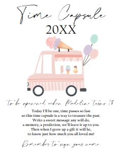 Time Capsule Ice Cream Truck Simple Pink 0415 design preview