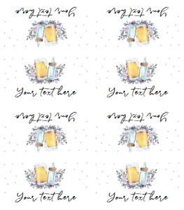 Food Labels Brewing White Purple 0190 design preview