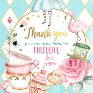 Tags Alice in Wonderland Blue 0350 design preview