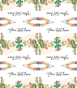 Food Labels Fiesta Cactus 0404 design preview