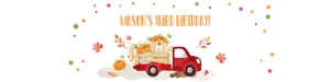 Water Bottle Labels Pumpkin Truck Red 0153 design preview
