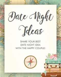 Bridal Shower Game Travel Adventure Date Night 0044 design preview