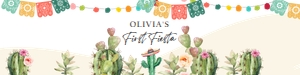 Water Bottle Label Fiesta Watercolor First Fiesta 0404 design preview