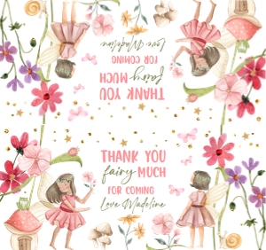 Treat Bag Topper Fairy Forest 0406 design preview