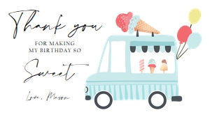 Gable Box Label Ice Cream Truck Simple Boy 0415 design preview