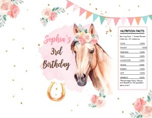 Chip Bag Horse Cowgirl 0398 design preview