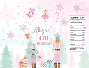 Chip Bag Nutcracker Pink Silver 0352 design preview