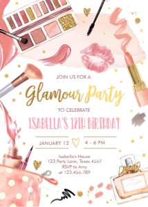 Glamour Party Invitation Neutral 0420 design preview