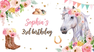 Gable Gift Box Flowers White Horse 0408 design preview