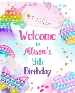 Welcome Sign Popit Fidget Pastel 0422 design preview