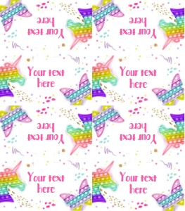 Food Labels Popit Fidget Pastel White 0422 design preview