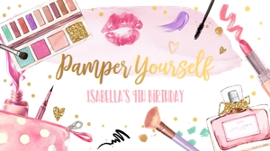 Gable Box Spa Party Pamper Yo Self Pink 0420 design preview