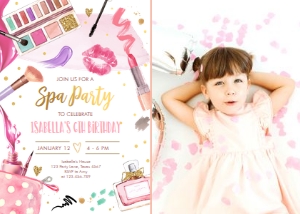 Spa Party Invitation 0420 - Photo design preview