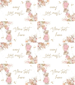 Food Labels Bear Pink 0421 design preview