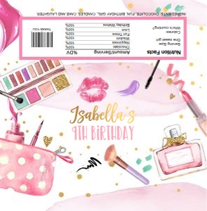 Candy Bar Wrapper Spa Party 0420 design preview