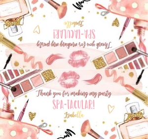 Treat Bag Topper Spa Party Neutral 0420 design preview