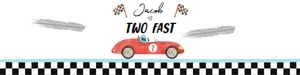 Water Bottle Label Race Car Red Two Fast 0424 design preview