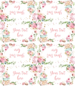 Food Labels Tea White V4 0349 design preview