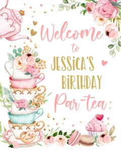 Welcome Sign Partea White V4 design preview