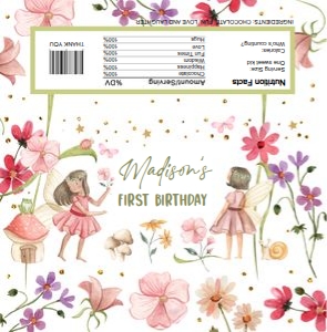 Candy Bar Wrapper Fairy Forest 0406 design preview