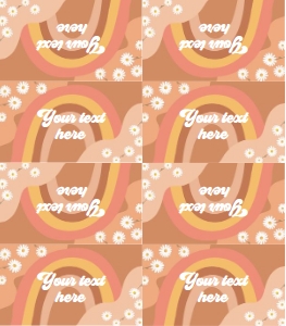 Food Label Retro Rainbow 0428 design preview