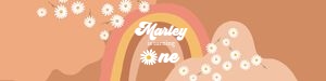 Water Bottle Label Retro Daisy One 0428 design preview