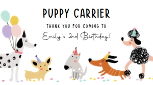 Gable Box Label Dogs Simple Girl 0429 design preview