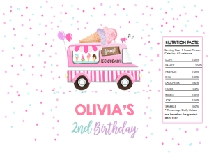 Chip Bag Ice Cream Truck Pink Purple 0243 design preview
