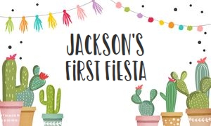 Backdrop Banner Fiesta Cactus 0254 design preview