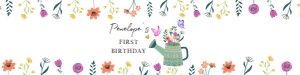 Water Bottle Labels Wildflower Birthday 0396 design preview