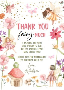 Thank You Card Fairy Forest 0406 design preview