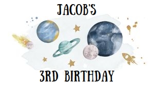 Gable Box Label Space Planets White Boy 0357 design preview