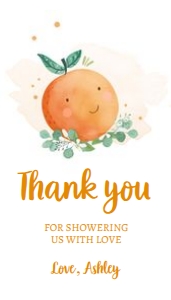 Favor Tag Shower Little Cutie 0430 design preview