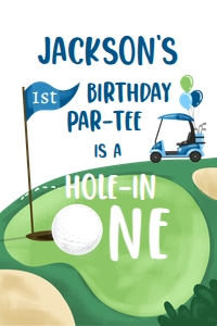 Capri Sun Labels Hole in One Golf Blue White 0405 design preview