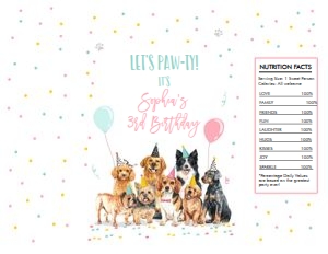 Chip Bag Dog Puppy Girl 0384 design preview
