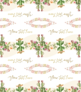 Food Labels Fiesta Cactus Watercolor Soft 0419 design preview