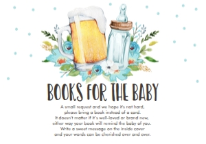 Bring a Book Brewing White Blue 0190 design preview