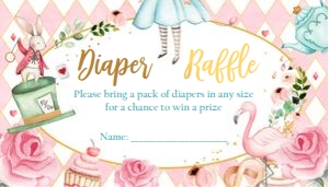 Diaper Raffle Alice Pink 0350 design preview