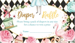 Diaper Raffle Alice Black 0350 design preview