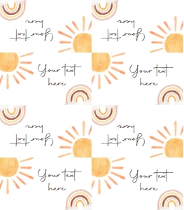 Food Labels Sun Watercolor V1 0431 design preview