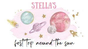 Gable Box Label Space Planets White Girl First Trip 0357 design preview