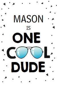 Capri Sun Labels One Cool Dude White 0136 design preview