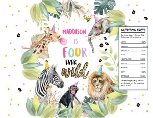 Chip Bag Safari Animals Four Ever Wild V2 0417 design preview