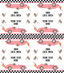 Food Labels Race Car Pink 0424 design preview