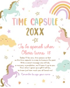 Time Capsule Unicorn Simple 0426 design preview