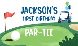 Backdrop Banner Golf 0405 Blue Red White design preview